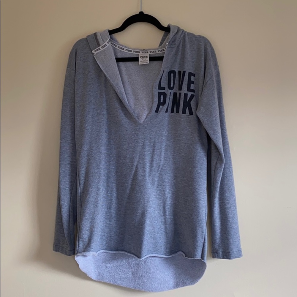 Pink pull over hoodie